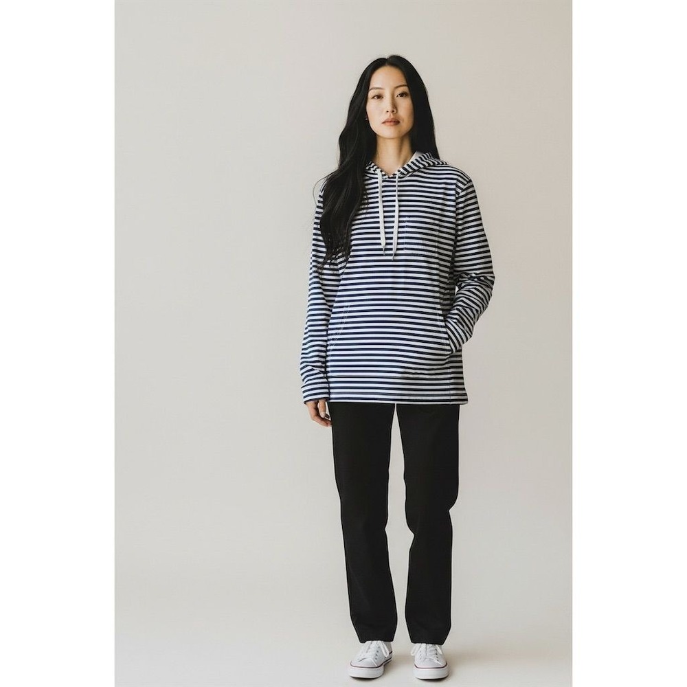Bald Head Blues Womens Striped Hoodie golf wear Size S preppy outer banks‎ beach